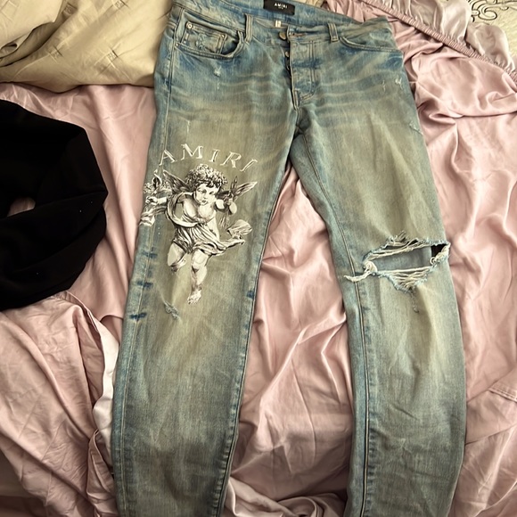 AMIRI Other - Amiri cherub print blue jeans , size 32